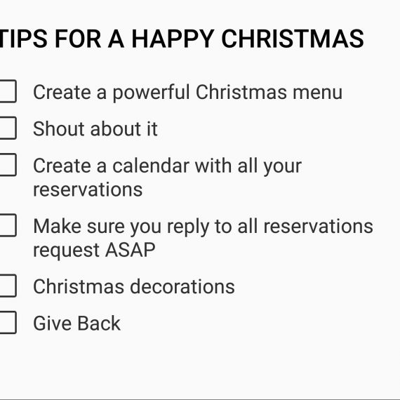 Some tips to improve your Christmas season at your restaurant